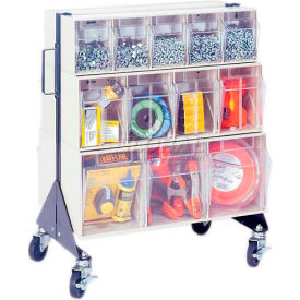Quantum Mobile Tip Out Bin Floor Stand QFS224-24+QFS400- Double Sided 24