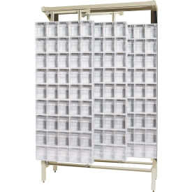 Quantum Gondola Free Standing Slider System with 180 Tip Out Bins White QS-305-36WT