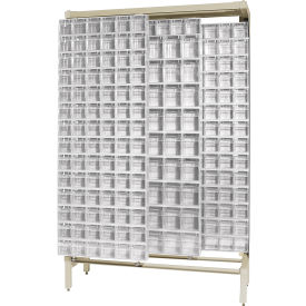 Quantum Gondola Free Standing Slider System with 303 Tip Out Bins White QS-305306-52WT