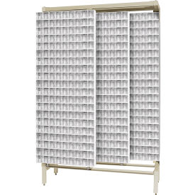 Quantum Gondola Free Standing Slider System with 720 Tip Out Bins White QS-309-80WT