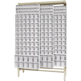 Quantum Gondola Free Standing Slider System with 364 Tip Out Bins White QS-569-56WT