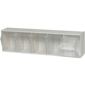 Quantum Tip Out Storage Bin QTB305 - 5 Compartments White QTB305WT
