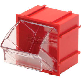 Quantum Tip Out Interlocking Bin QTB409 2-1/2 x 2 x 2-3/4 Red QTB409RD - Pkg Qty 9
