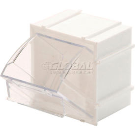 Quantum Tip Out Interlocking Bin QTB409 2-1/2 x 2 x 2-3/4 White QTB409WT - Pkg Qty 9