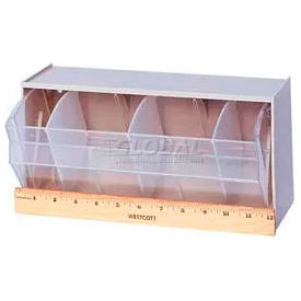 Quantum Dividable Tip Out Bin QTB410 11-7/8 x 5-1/4 x 5-15/16 White QTB410WT