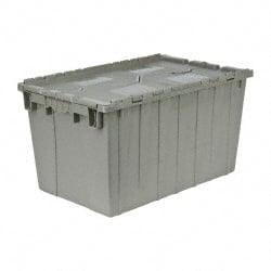 Polyethylene Attached-Lid Storage Tote: 90 lb Capacity MPN:QDC2515-14