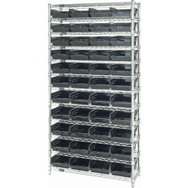 Quantum WR12-108 Chrome Wire Shelving With 44 4