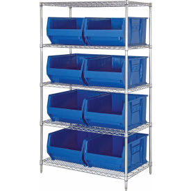 Quantum WR5-955 Chrome Wire Shelving With 8 24