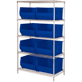 Quantum WR5-975 Chrome wire Shelving With 8 30