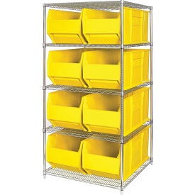 Quantum WR5-997 Chrome Wire Shelving With 8 36