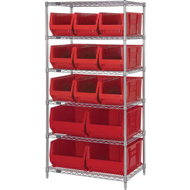 Quantum WR6-953954 Chrome wire Shelving With 13 24