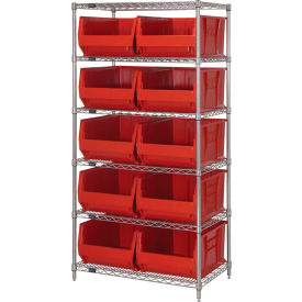 Quantum WR6-954 Chrome Wire Shelving With 10 24