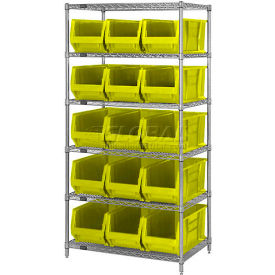 Quantum WR6-954 Chrome Wire Shelving With 10 24
