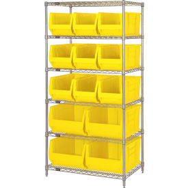 Quantum WR6-973974 Chrome wire Shelving With 13 30