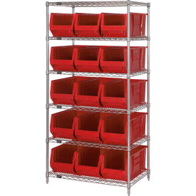 Quantum WR6-973 Chrome wire Shelving With 15 30