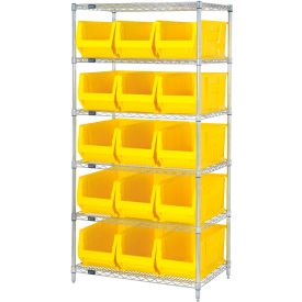 Quantum WR6-973 Chrome wire Shelving With 15 30