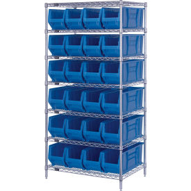 Quantum WR7-951 Chrome wire Shelving With 24 24