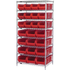 Quantum WR8-950952 Chrome Wire Shelving With 24 24