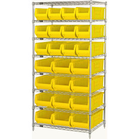 Quantum WR8-950952 Chrome Wire Shelving With 24 24