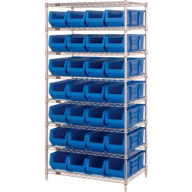 Quantum WR8-950 Chrome wire Shelving With 28 24