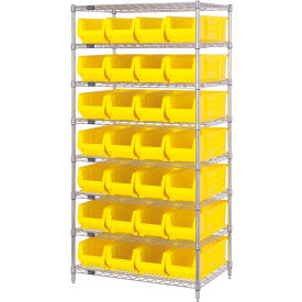 Quantum WR8-950 Chrome wire Shelving With 28 24
