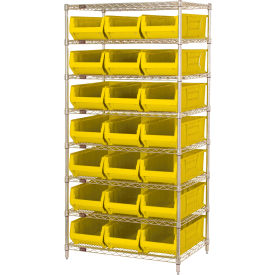 Quantum WR8-952 Chrome wire Shelving With 21 24