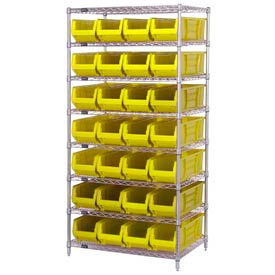 Quantum WR8-970 Chrome wire Shelving With 28 30
