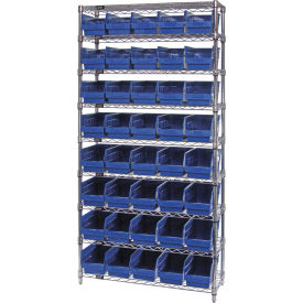 Quantum WR9-202 Chrome Wire Shelving with 40 6