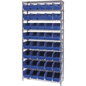 Quantum WR9-204 Chrome Wire Shelving with 40 6
