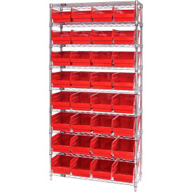 Quantum WR9-207 Chrome Wire Shelving with 32 6