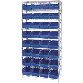 Quantum WR9-214 Chrome Wire Shelving with 32 6