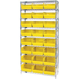 Quantum WR9-216 Chrome Wire Shelving with 24 6