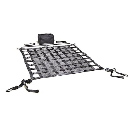 Cargo Net, 400 lb/in, Polyester, Black MPN:QAB-UTL
