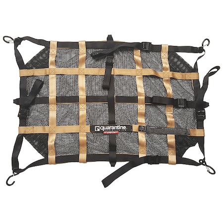 Cargo Net, 400 lb/in, Polyester, Black MPN:QAB-UTS