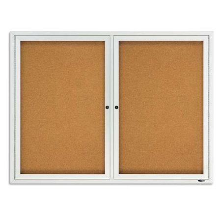 Enclosed Cork Bulletin Board 48 x 36