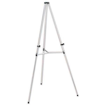 Portable Telescoping Display Easel, Silver MPN:50E