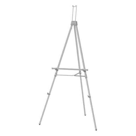 Portable Telescoping Easel, Heavy-Duty, Silver MPN:55EX