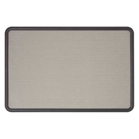Fabric Bulletin Board 3 x 4 ft., Gray MPN:7694G