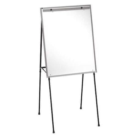 Dry Erase Board, Melamine, 29 in, 40 in, Plastic Frame, White, Gloss MPN:81EA