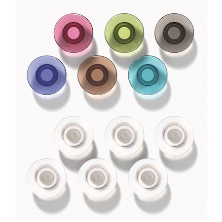 Glass Board Magnets, Large, Assort, PK12 MPN:85393
