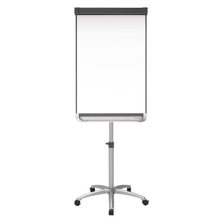 Dry Erase Board, Steel, 38 1/4 in, 27 in, Aluminum Frame, White, Gloss MPN:ECM32P2A