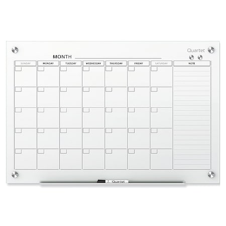 Magnetic Glass Calendar Board, 36