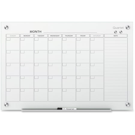 3ft.x2ft Glass Magnetic Calendar Board MPN:GC3624F