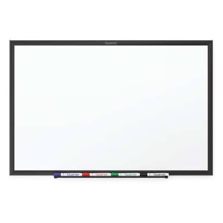 Dry Erase Board, Melamine, 36 in, 48 in, Aluminum Frame, White, Gloss MPN:S534B
