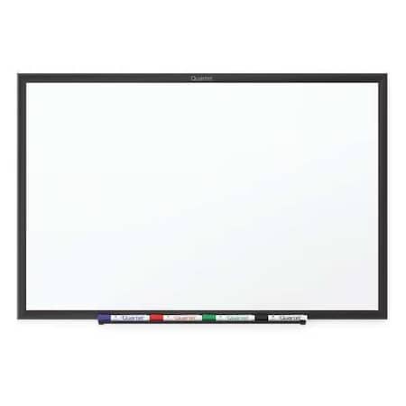 Dry Erase Board, Melamine, 48 in, 96 in, Aluminum Frame, White, Gloss MPN:S538B-24