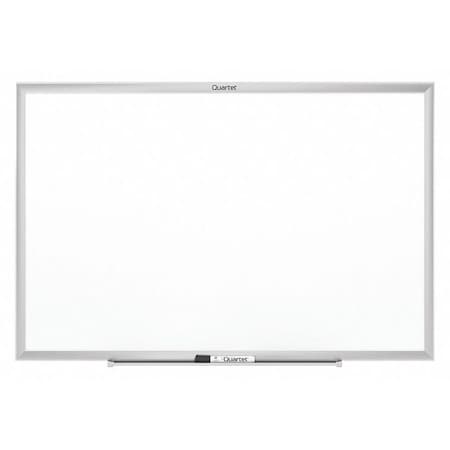 Dry Erase Board, Steel, 48 in, 72 in, Aluminum Frame, White, Gloss MPN:SM537-24