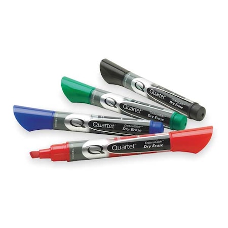 Dry Erase Marker Set, Chisel Tip, Assorted, PK4 MPN:5001MA