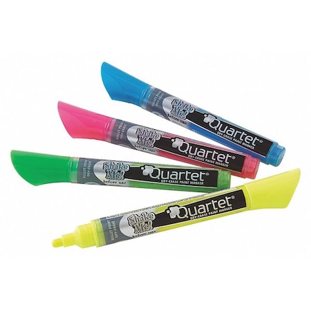 Dry Erase Marker, Bullet Tip, Assorted Colors, PK4 Low Odor MPN:79551-A