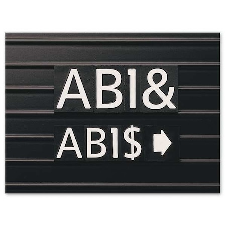 Letter Board Characters, 1 In, PK128 MPN:M1