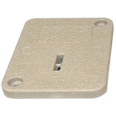 Underground Enclosure Cover, Blank Logo, 1 in. H x 6 in. W x 8 in. L, 15000 lb, Polymer Concrete MPN:PC0608HA0009